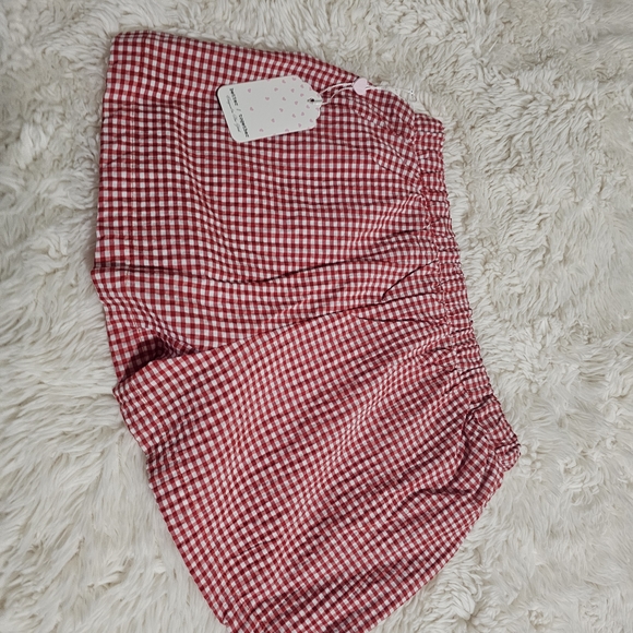 Red and White Gingham Pajama Set - Picture 6 of 8